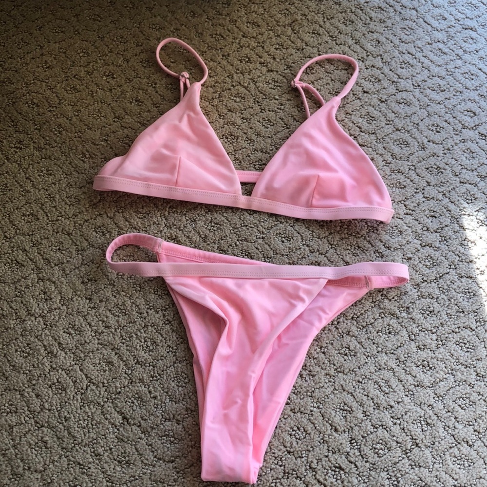 Pink bathing suit
